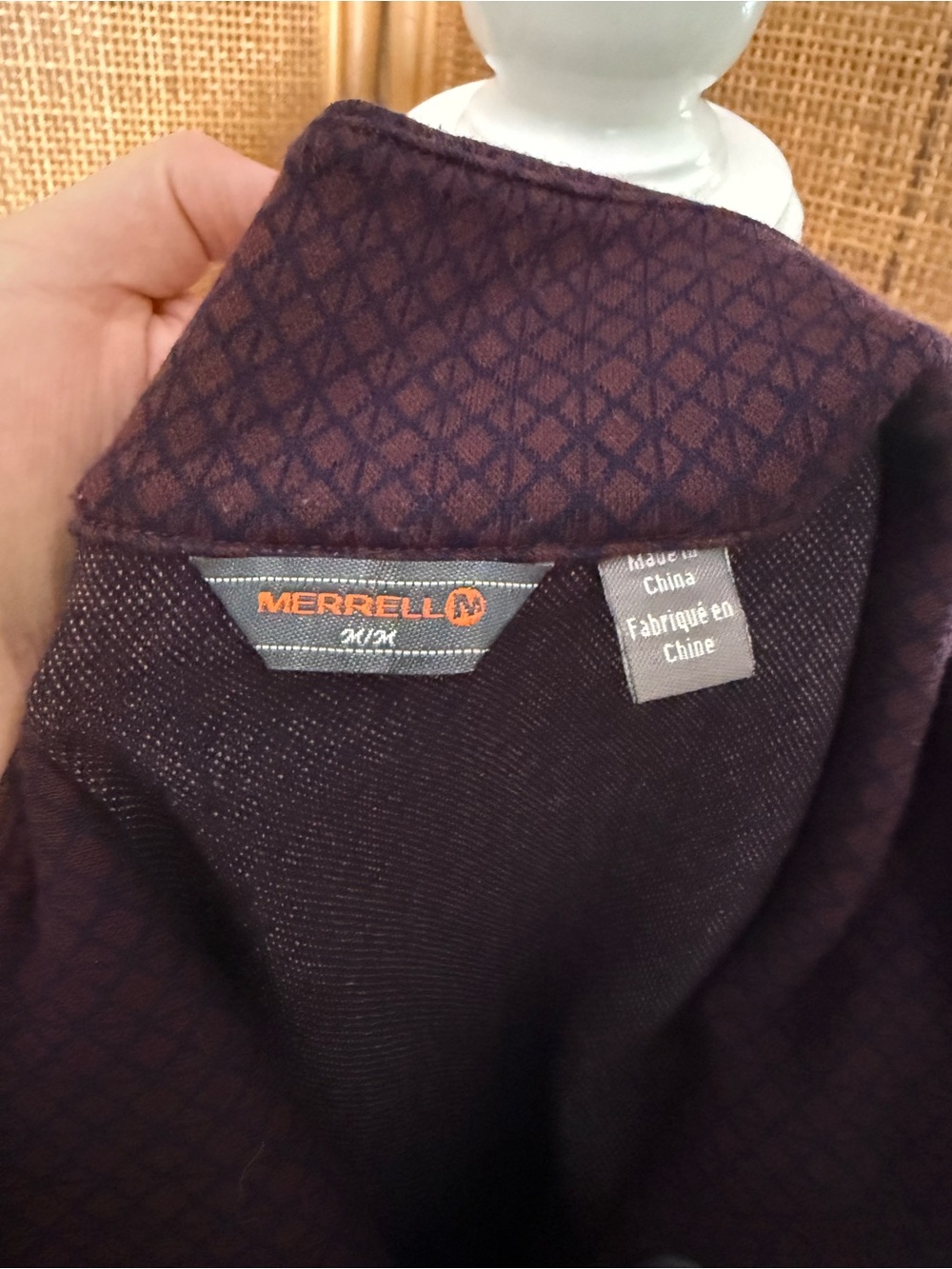 Merrell Button Neck Long Sleeve Top - Picture 8 of 9